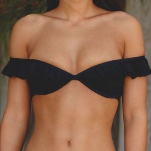 NWT Maaji Meteorite Swell Bikini Top Black